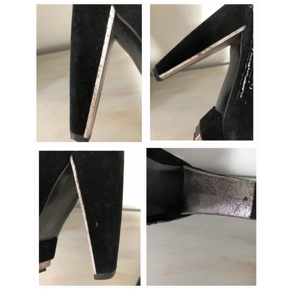 Sam Edelman Open Toe Bootie With Sequins / Zipper - image 5